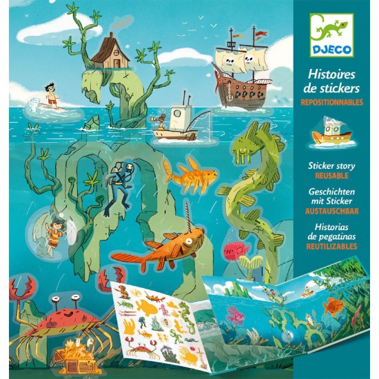 Djeco Design Small gifts - Stickers Adventures at sea