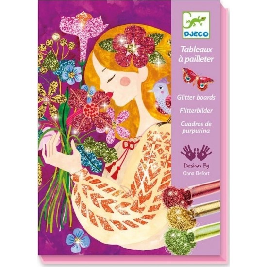 Djeco For older children - Glitter board The scent of flowers