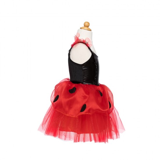 Great Pretenders Ladybug Dress & Headband, SIZE US 5-6