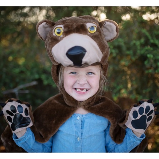 Great Pretenders Woodland Storybook Bear Cape, SIZE US 2-3