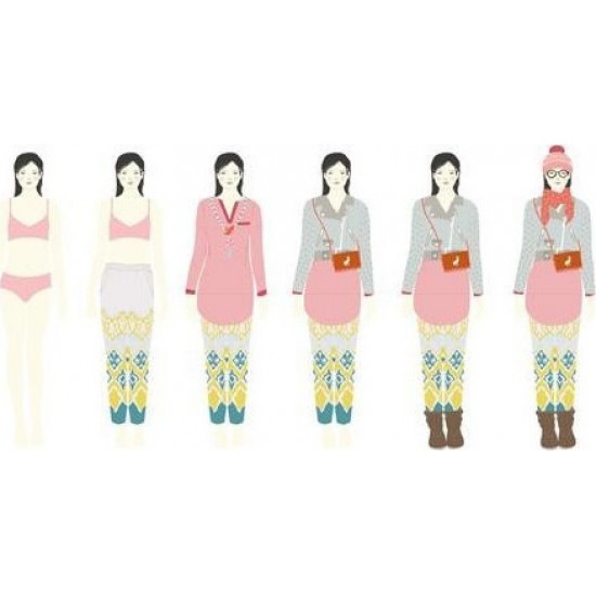 Djeco Ντουλάπα κοριτσιών - Ντύνω κορίτσια με ρούχα και αξεσουάρ (09825)