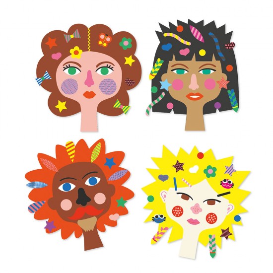 Djeco Design Small gifts - Stickers Hairdresser