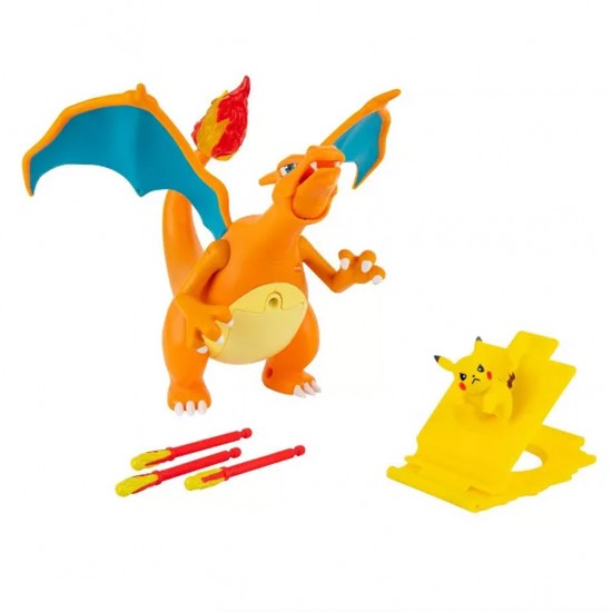 Pokemon - Charizard Flame & Flight Φιγούρα Δράσης με Ήχο και Φώς (15cm)