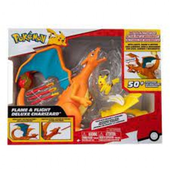 Pokemon - Charizard Flame & Flight Φιγούρα Δράσης με Ήχο και Φώς (15cm)