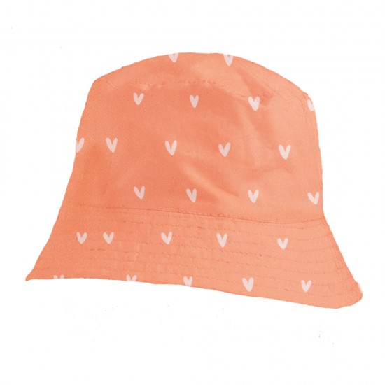Swim Essentials Βαμβακερό καπέλο με προστασία UPF50+ "Orange hearts"