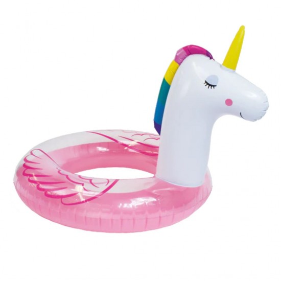 Swim Essentials: Σωσίβιο ⌀104εκ. για παιδιά από 6+ ετών - "Transparant Unicorn"