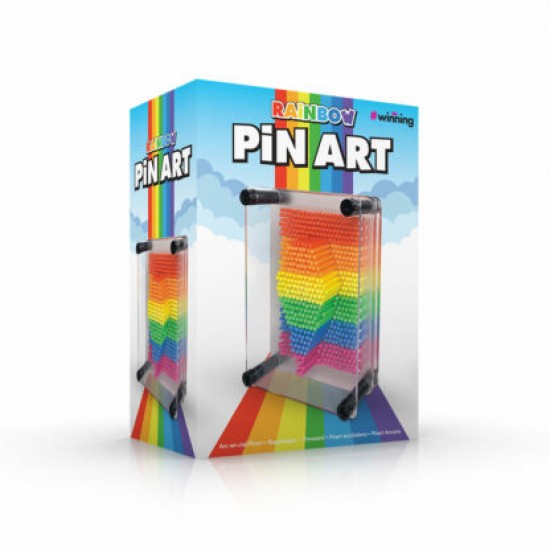 The Source Rainbow Pin Art – Επιτραπέζιο διακοσμητικό 3D Pin Art – Πολύχρωμο