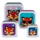 TUMTUM Nesting Children's Snack Boxes, Set of 4, Felicity Fox
