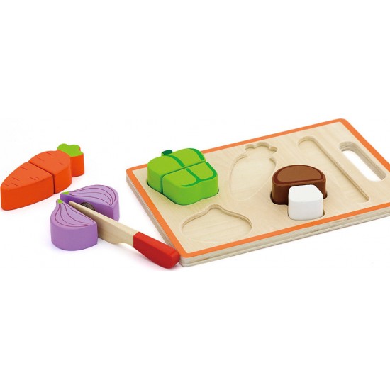 Viga Toys Ξύλινα Τρόφιμα - Λαχανικά Διαίρεσης