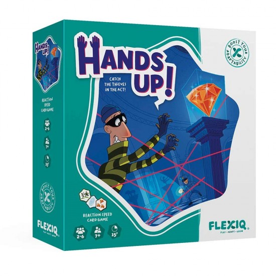 FlexiQ Επιτραπέζιο παιχνίδι με ζάρι & κάρτες Χέρια Ψηλά!