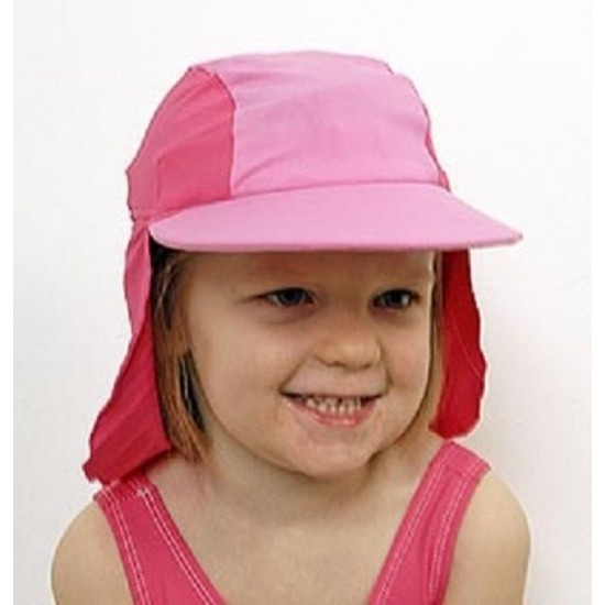 Jakabel Καπέλο με UVP50+ με κάλυψη στο σβέρκο και τα αυτιά Ροζ 2-6 ετών