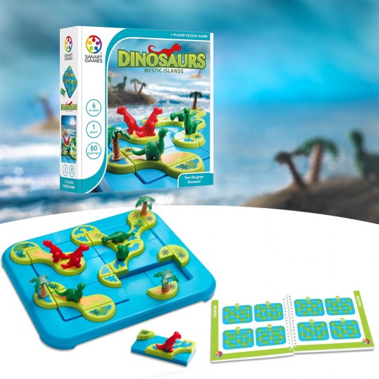 Smartgames ORIGINALS KIDS & ADULTS Dinosaurs - Mystic Islands
